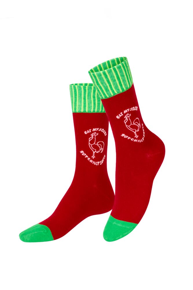 Sockshop EAT MY SOCKSMens & Womens Cotton Hot Sauce Sriracha Socks