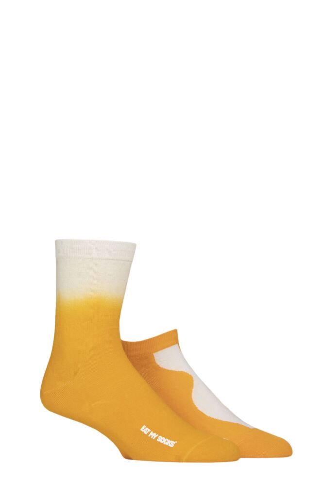 Sockshop EAT MY SOCKSMens & Womens Cotton Iced Tea Socks 2-Pair