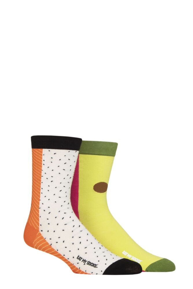 Sockshop EAT MY SOCKSMens & Womens Cotton Poke Bowl Socks 2-Pair