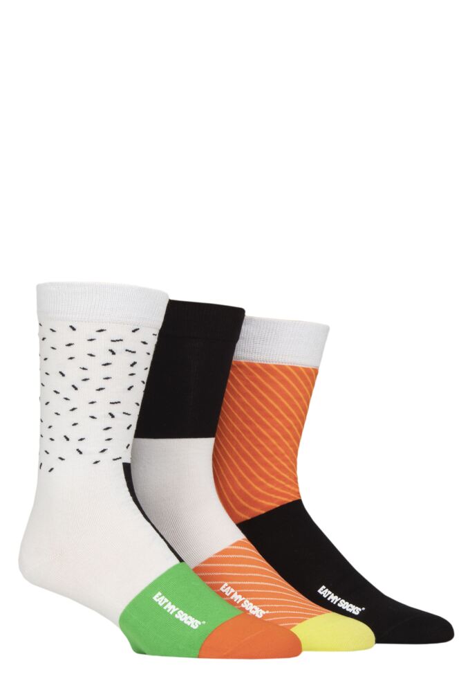 Sockshop EAT MY SOCKSMens & Womens Cotton Sushi Box Socks 3-Pair