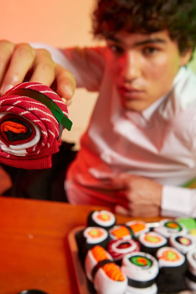 Sockshop EAT MY SOCKSMens & Womens Cotton Sushi Box Socks 3-Pair