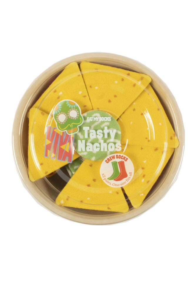 Sockshop EAT MY SOCKSMens & Womens Cotton Tasty Nachos Socks 2-Pair