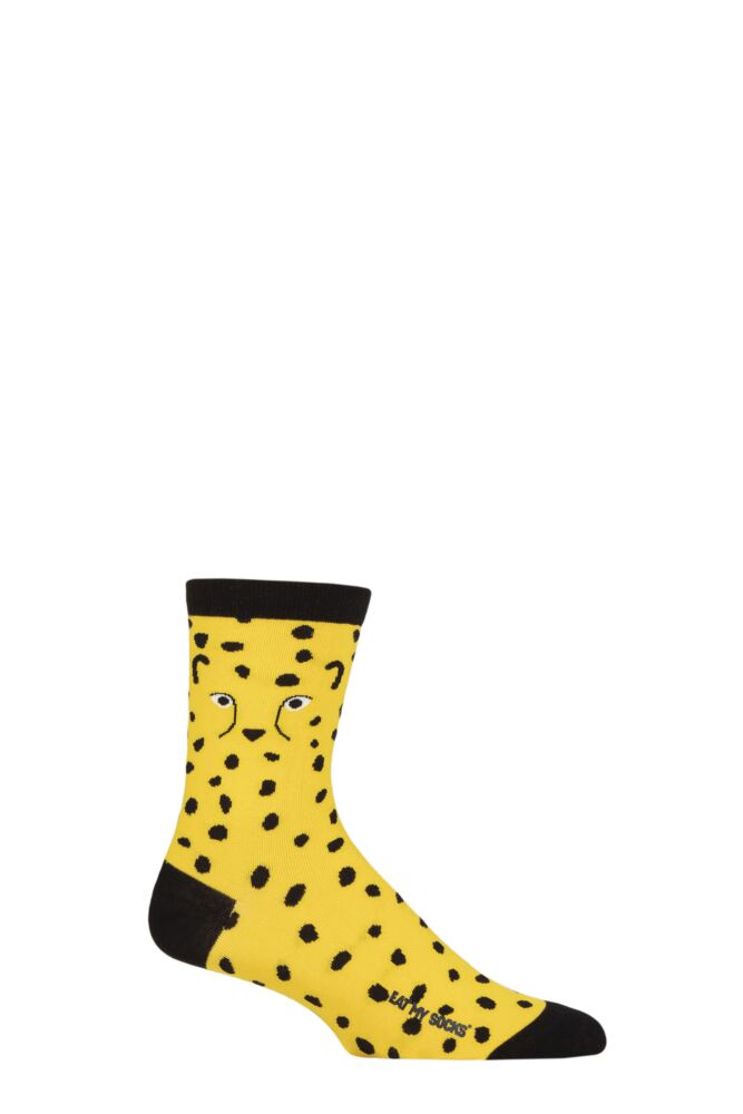 Sockshop EAT MY SOCKSMens & Womens Cotton Wild Cheetah Socks