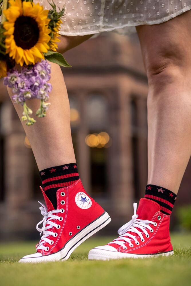 Sockshop ELLEWomens Bamboo Half Cushion Sports Anklet Socks 3-Pair