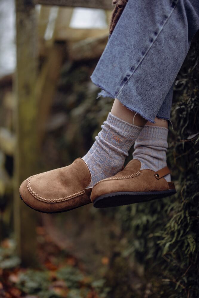 Sockshop ELLEWomens Cotton Chunky Ribbed Boot Socks 2-Pair