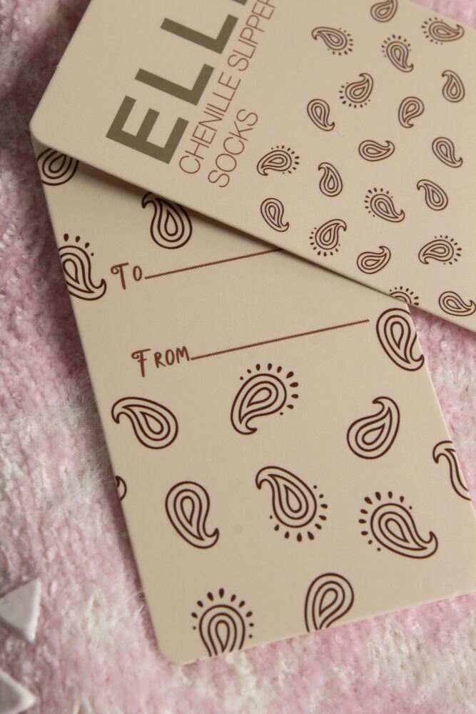 Sockshop ELLEWomens Faux Fur Chenille Slipper Socks