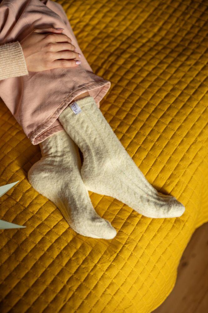 Sockshop ELLEWomens Speckled Cable Cosy Socks 2-Pair
