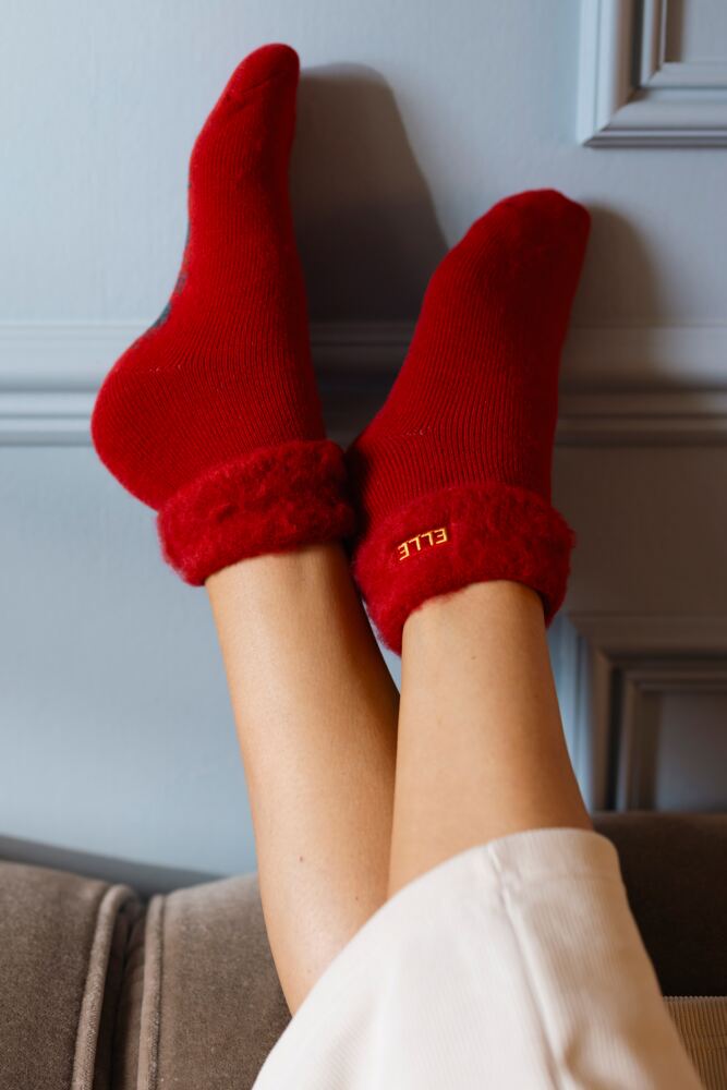 Sockshop ELLEWomens Thermal Bed & Slipper Socks 2-Pair