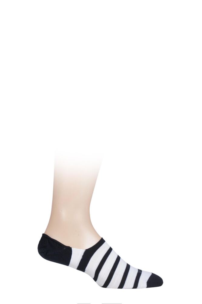Sockshop FALKEMens Cotton Even Stripe Invisible Socks