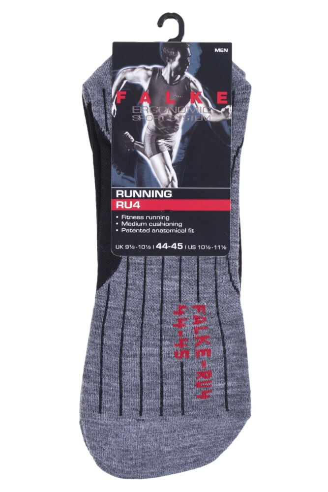 sockshop FALKEMens Cotton RU4 Ergonomic Cushioned Crew Running Socks