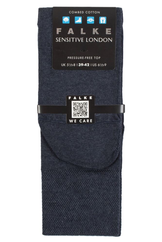 sockshop FALKEMens Cotton Sensitive London Left & Right Socks with Comfort Cuff