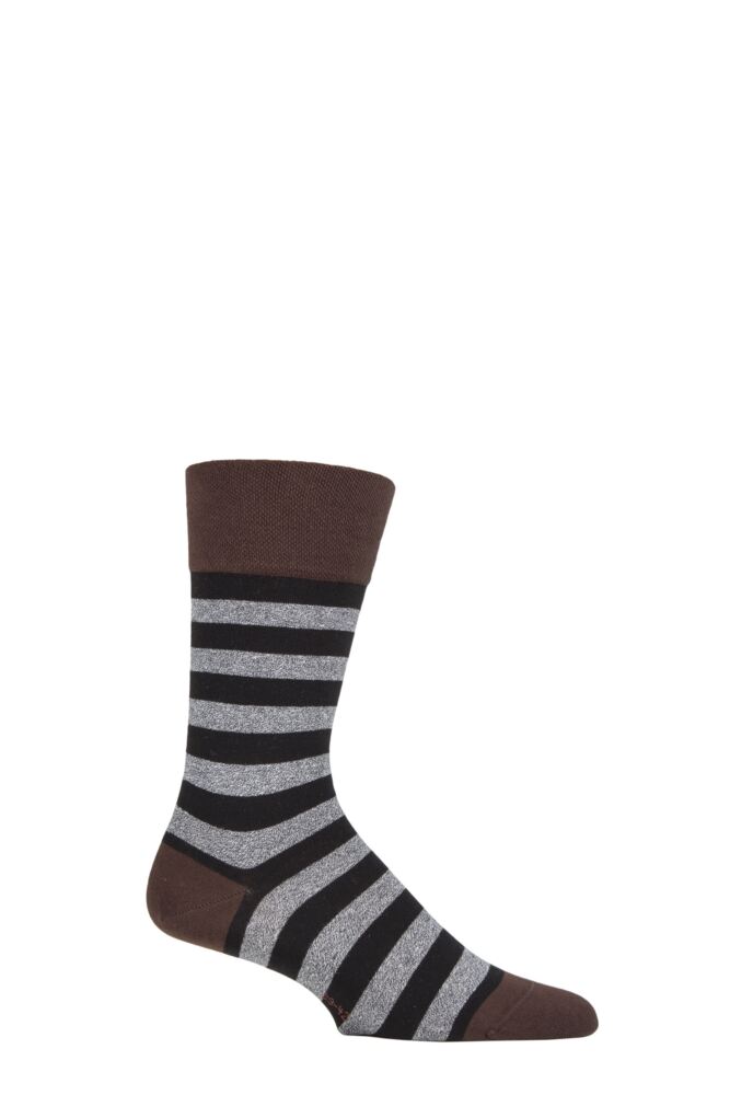 Sockshop FALKEMens Cotton Sensitive London Striped Socks