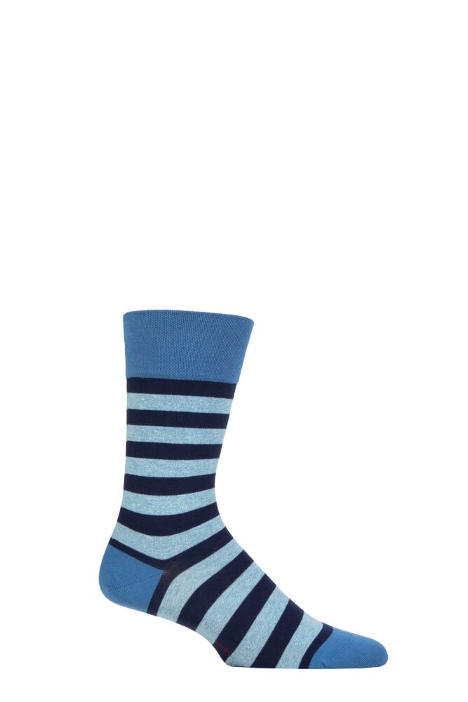 Sockshop FALKEMens Cotton Sensitive London Striped Socks