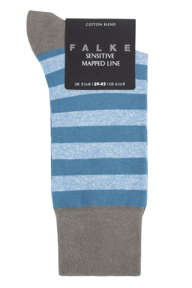 sockshop FALKEMens Cotton Sensitive London Striped Socks