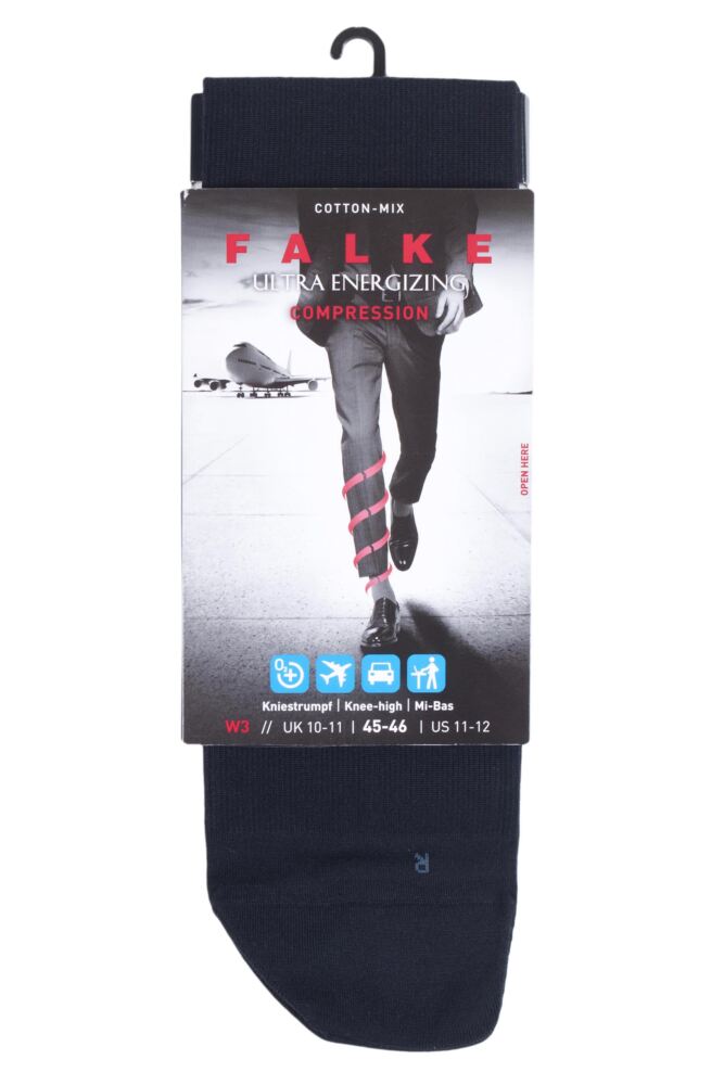 sockshop FALKEMens Cotton Ultra Energising Compression Socks