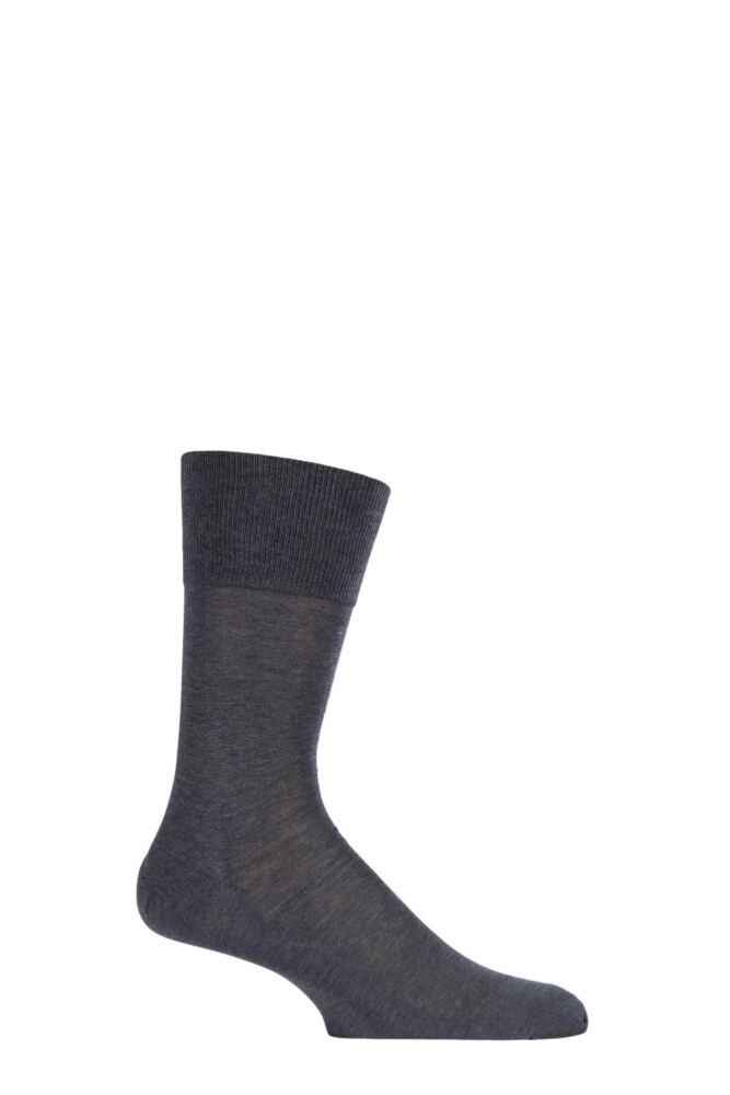 Sockshop FALKEMens Mercerised Cotton Fil D'Ecosse Tiago Classic Socks