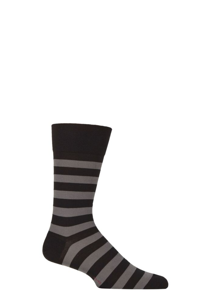 Sockshop FALKEMens Sensitive London Mapped Line Cotton Socks