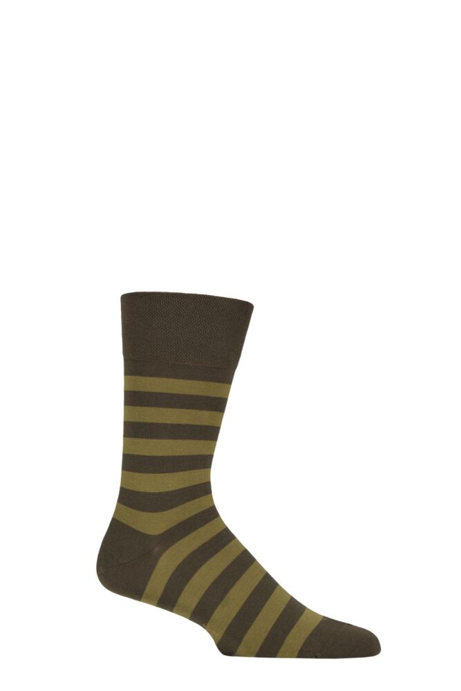 Sockshop FALKEMens Sensitive London Mapped Line Cotton Socks