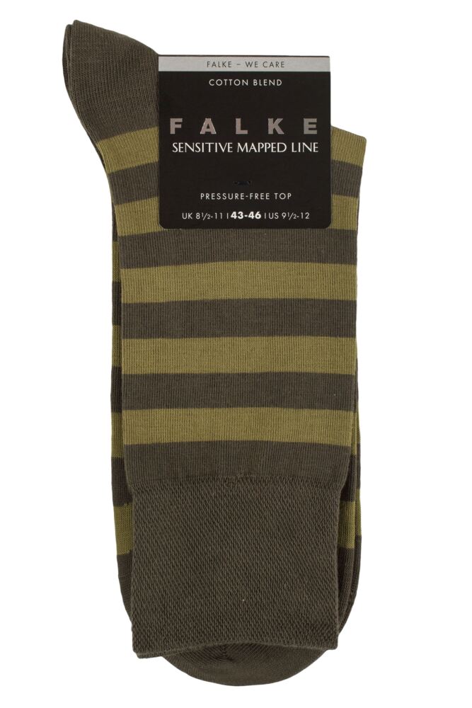 sockshop FALKEMens Sensitive London Mapped Line Cotton Socks