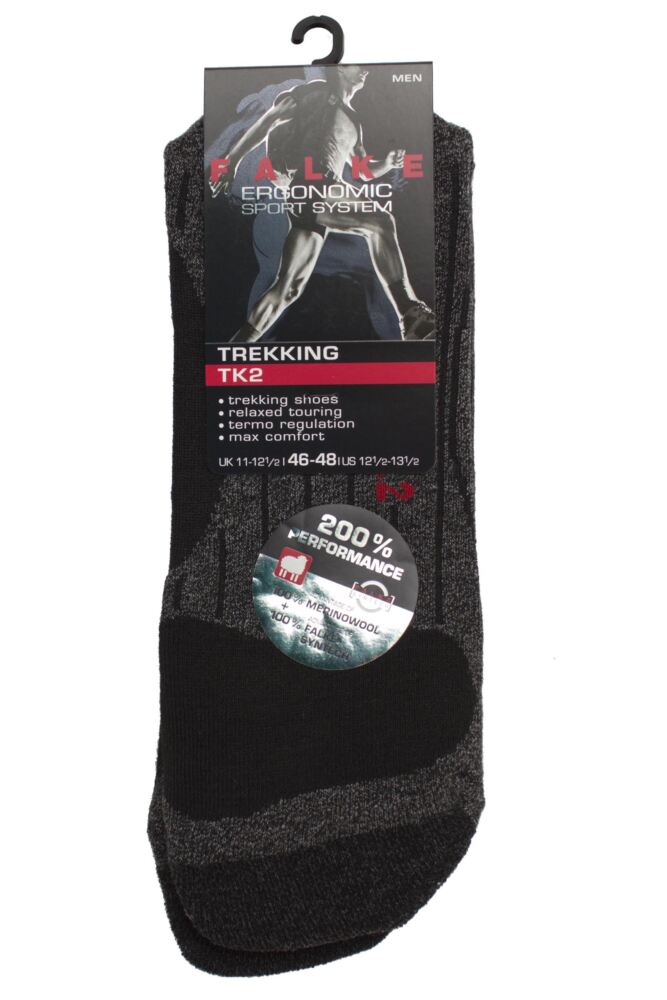 sockshop FALKEMens TK2 Ergonomic Cushioned Trekking Socks