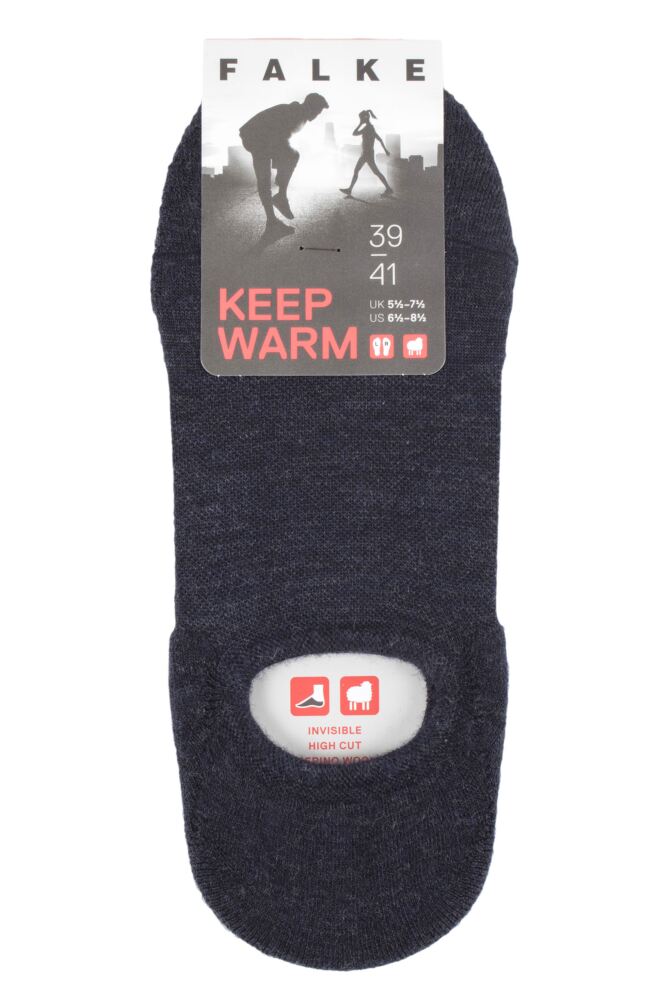 sockshop FALKEMens Virgin Wool Keep Warm Trainer Socks