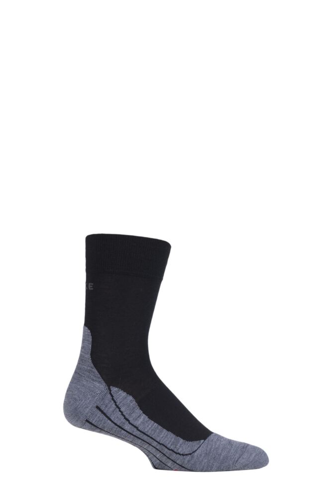Sockshop FALKEMens Virgin Wool RU4 Cushioned Sports Crew Socks