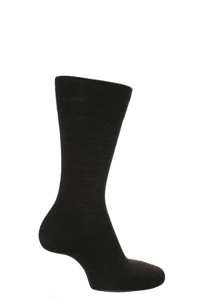 Sockshop FALKEMens Virgin Wool Sensitive Berlin Left & Right Socks With Comfort Cuff