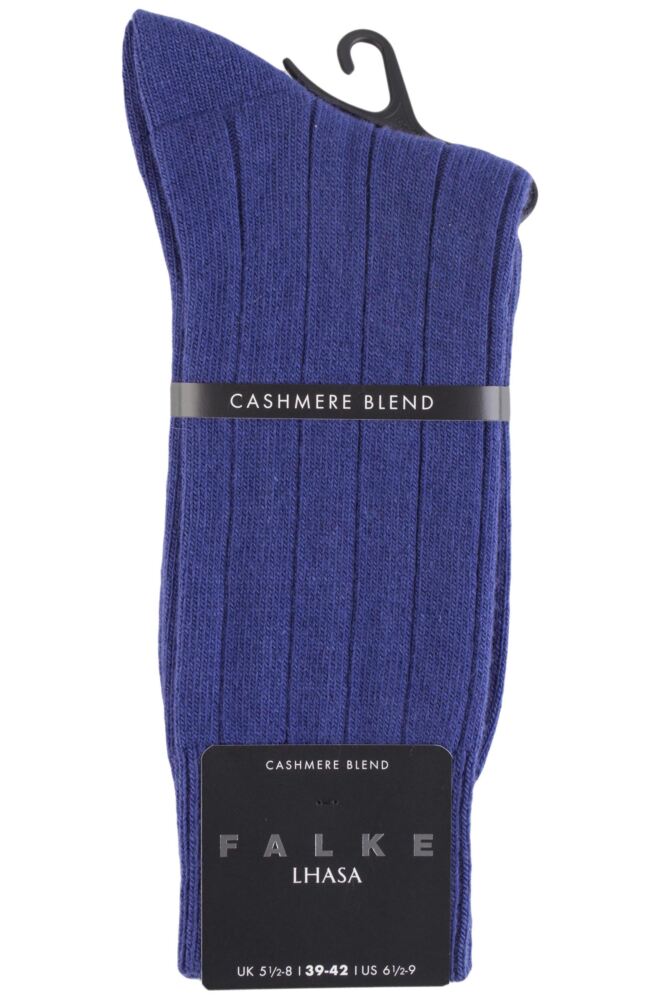 sockshop FALKEMens Wool Cashmere Blend Lhasa Rib Casual Socks