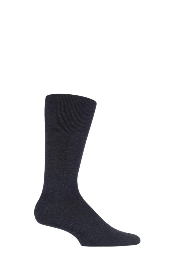 Sockshop FALKEMens Wool Cotton Airport Plain Business Socks