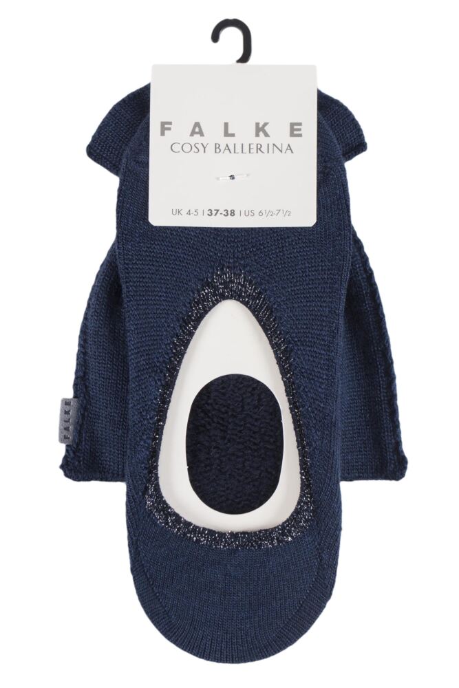 sockshop FALKEWomens Cosy Ballerina Slipper Socks with Carry Pouch