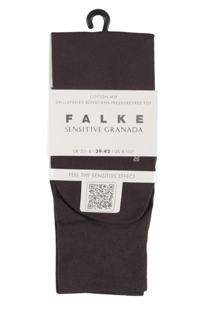 sockshop FALKEWomens Cotton Sensitive Granada Comfort Cuff Socks