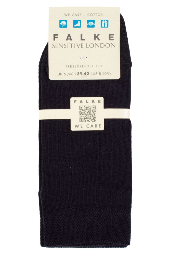 sockshop FALKEWomens Cotton Sensitive London Gentle Grip Sneaker Socks