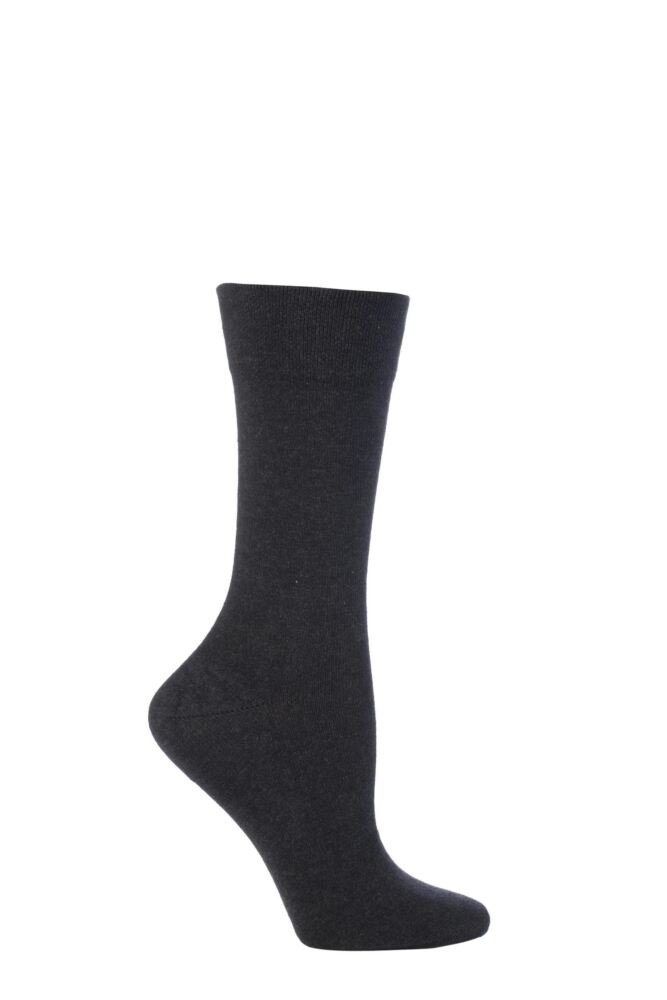 Sockshop FALKEWomens Cotton Sensitive London Left & Right Comfort Cuff Socks