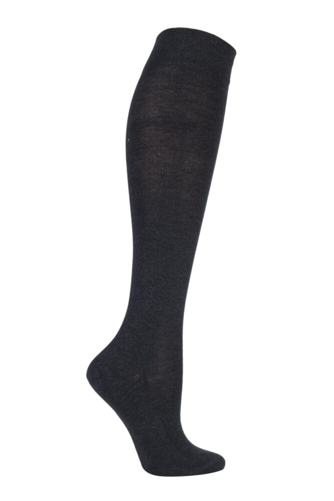 Sockshop FALKEWomens Cotton Sensitive London Left & Right Comfort Cuff Knee High Socks