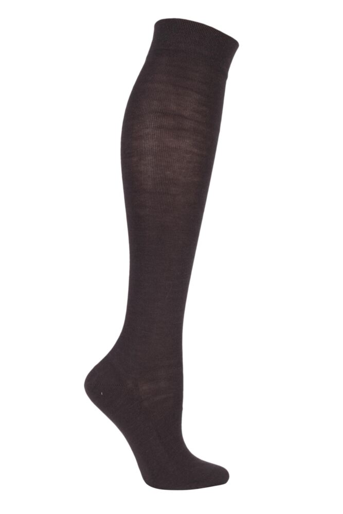 Sockshop FALKEWomens Cotton Sensitive London Left & Right Comfort Cuff Knee High Socks