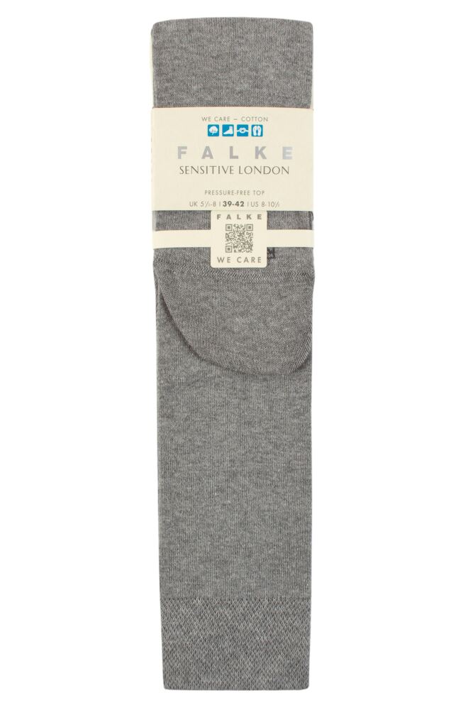 sockshop FALKEWomens Cotton Sensitive London Left & Right Comfort Cuff Knee High Socks