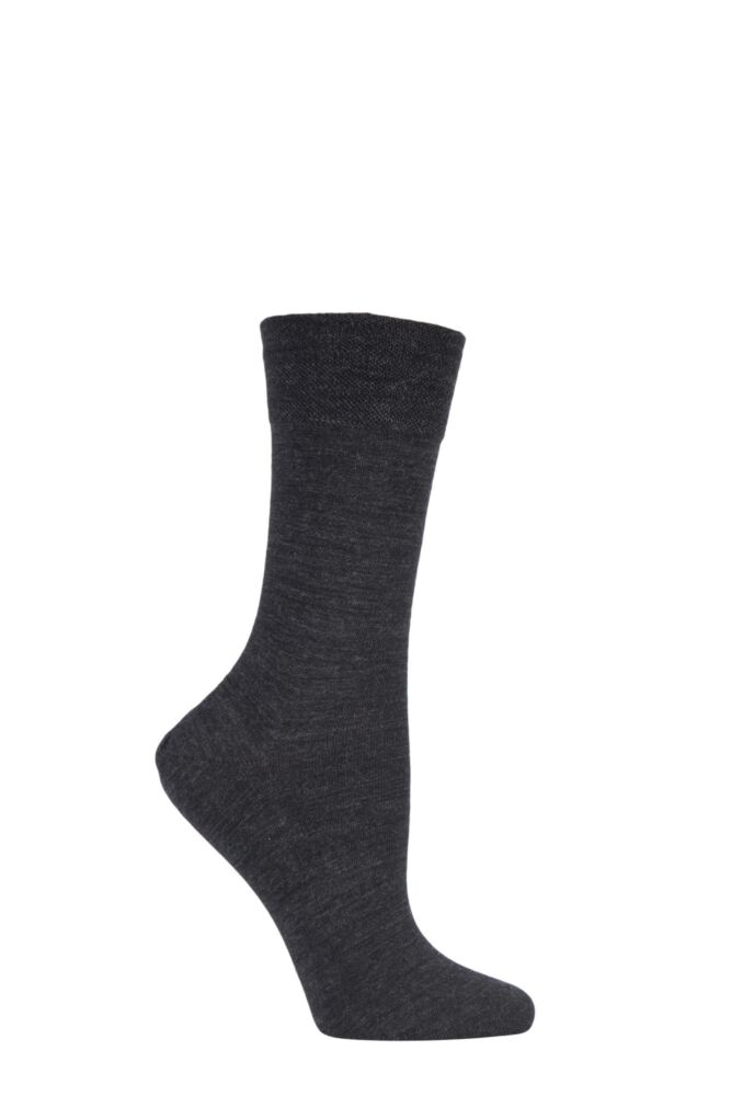 Sockshop FALKEWomens Merino Wool Sensitive Berlin Left & Right Comfort Cuff Socks