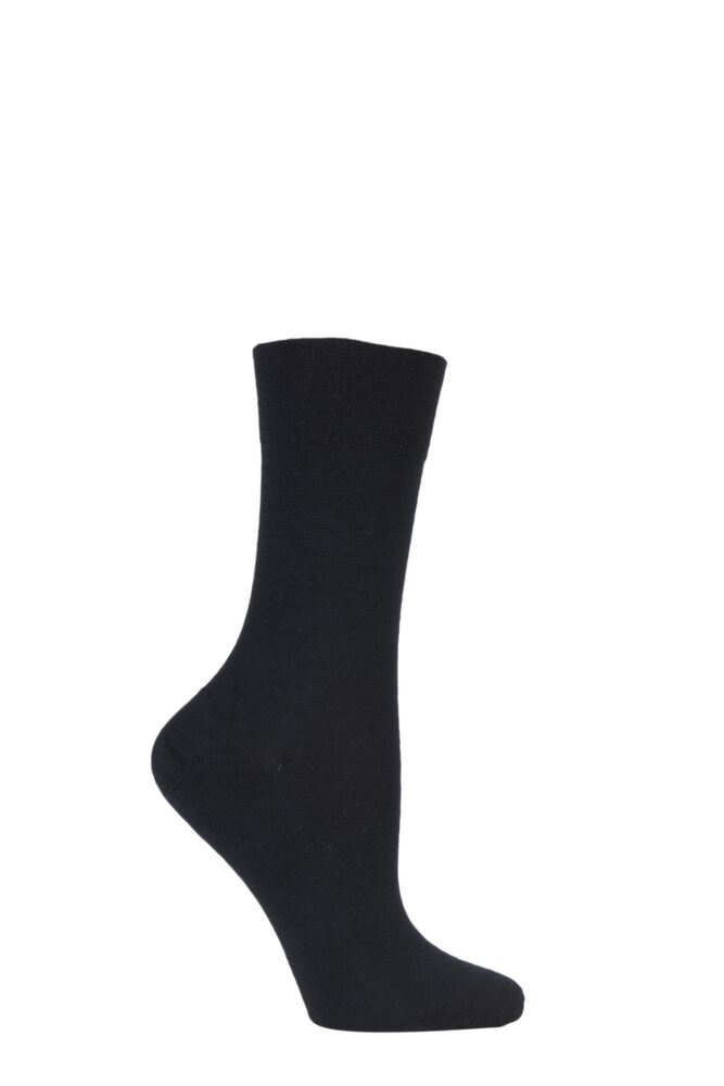 Sockshop FALKEWomens Merino Wool Sensitive Berlin Left & Right Comfort Cuff Socks