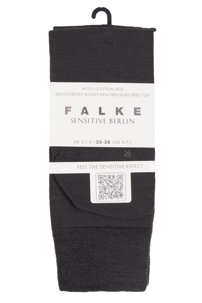 sockshop FALKEWomens Merino Wool Sensitive Berlin Left & Right Comfort Cuff Socks