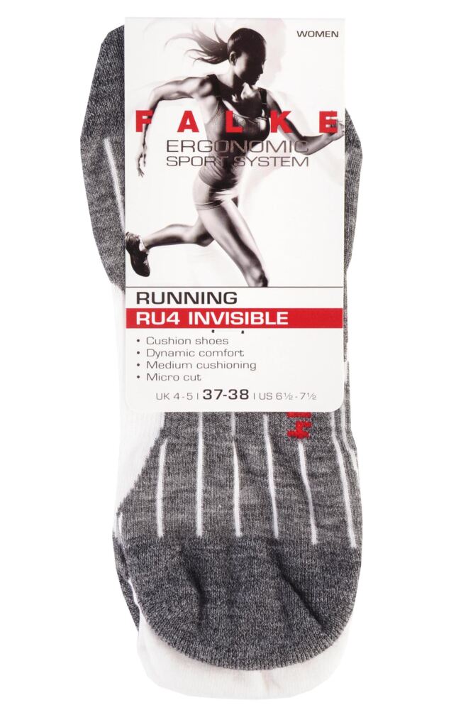 sockshop FALKEWomens RU4 Light Volume Ergonomic Cushioned Invisible Running Socks