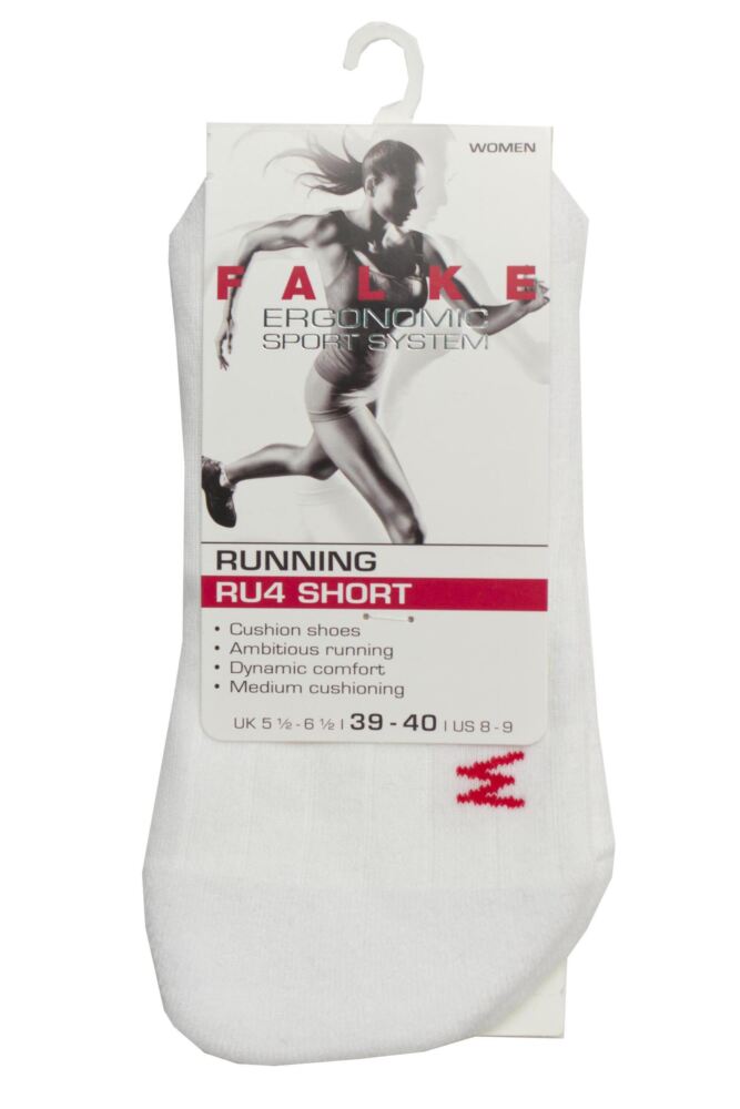 sockshop FALKEWomens RU4 Light Volume Ergonomic Cushioned Short Running Socks