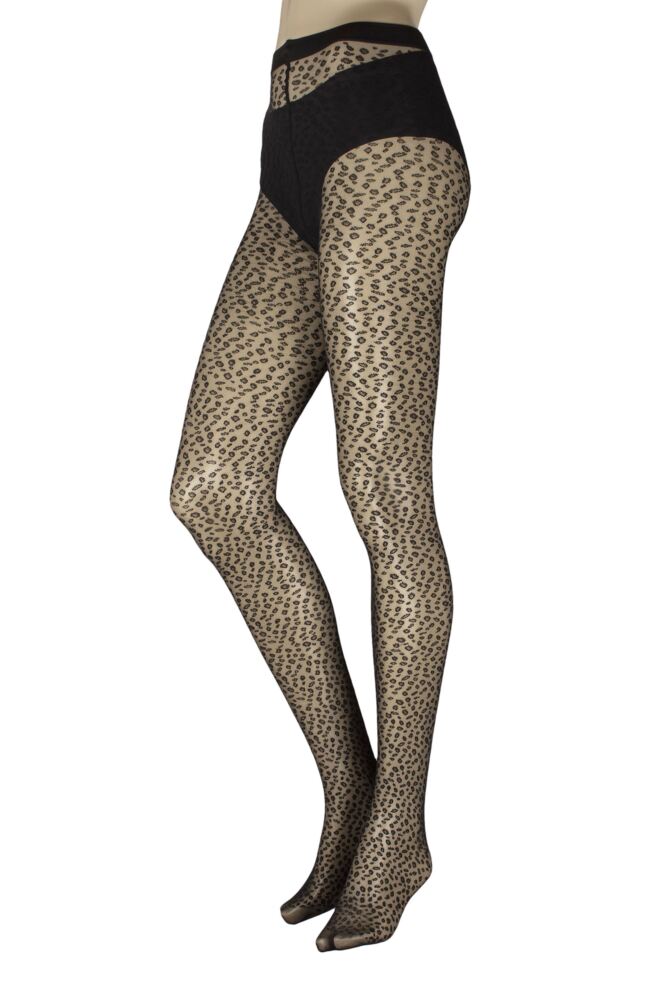 Sockshop FALKEWomens Shell Fragments Printed Sheer Tights