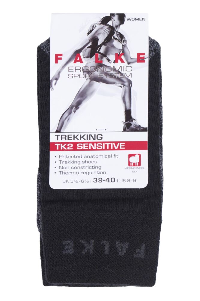 sockshop FALKEWomens TK2 Medium Volume Sensitive Cushioned Trekking Socks