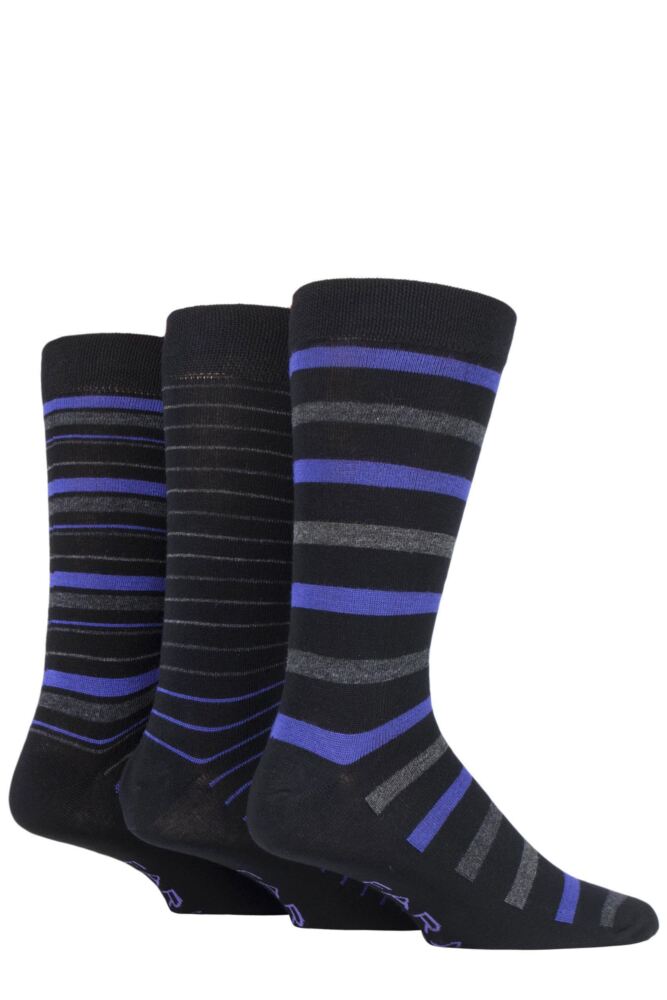 Sockshop FarahMens Bamboo Classic Plain & Patterned Socks 3-Pair