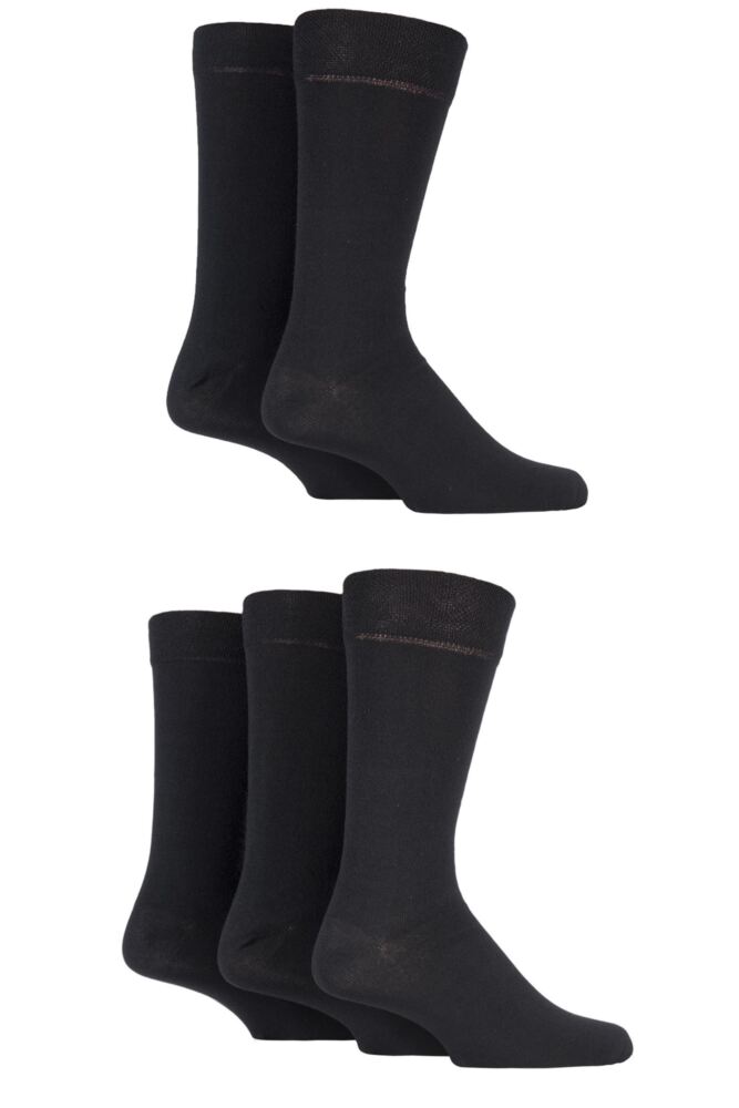 Sockshop FarahMens Cotton Classic Everyday Plain & Argyle Jacquard Socks 5-Pair