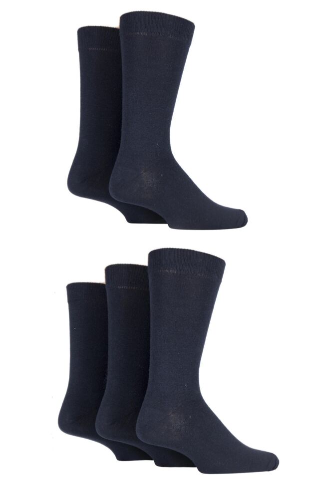 Sockshop FarahMens Cotton Classic Everyday Plain & Argyle Jacquard Socks 5-Pair