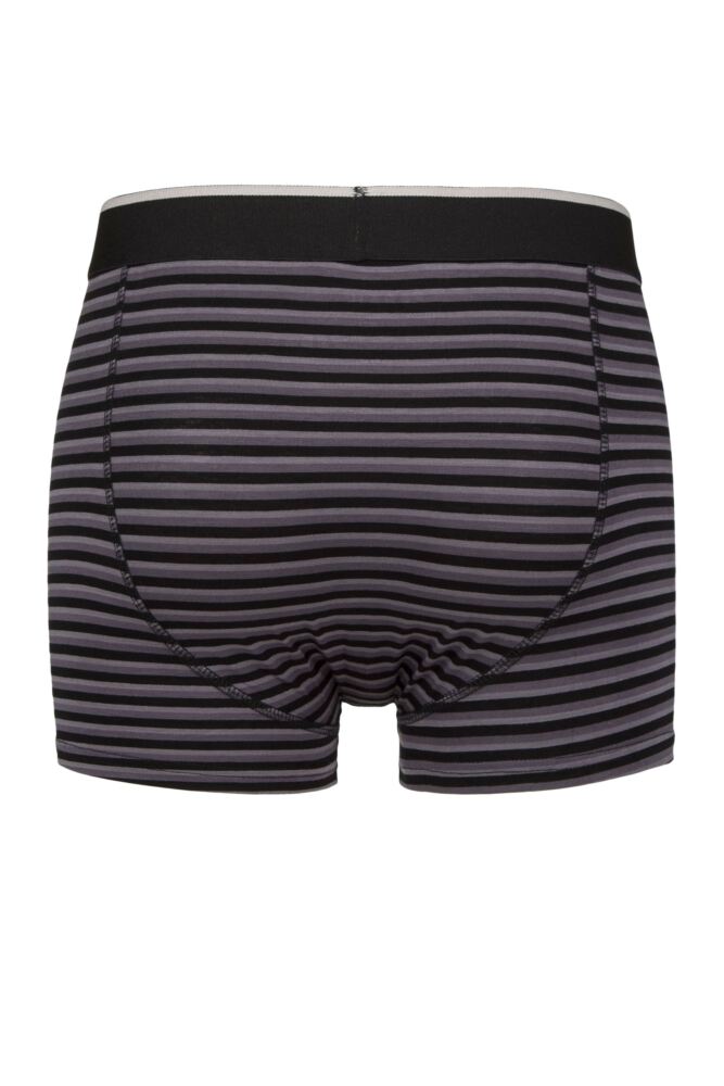 Sockshop FarahMens Plain And Stripe Bamboo Keyhole Trunks 2-Pack