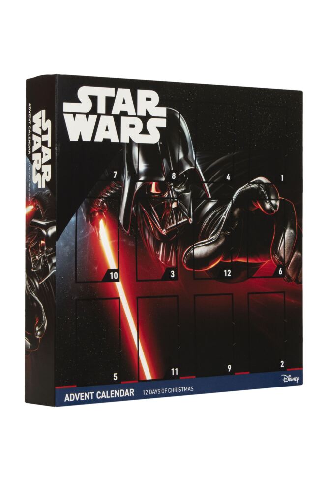 Sockshop Film & TV CharactersMens 1 Disney Star Wars 12 Days Of Christmas Advent Calendar 12-Pair