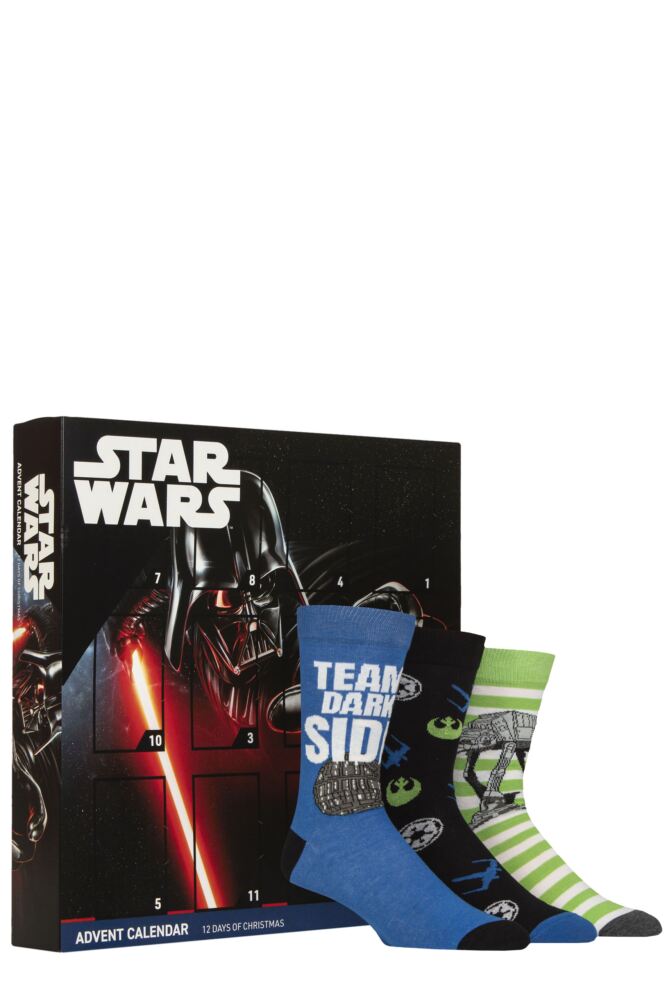 Sockshop Film & TV CharactersMens 1 Disney Star Wars 12 Days Of Christmas Advent Calendar 12-Pair