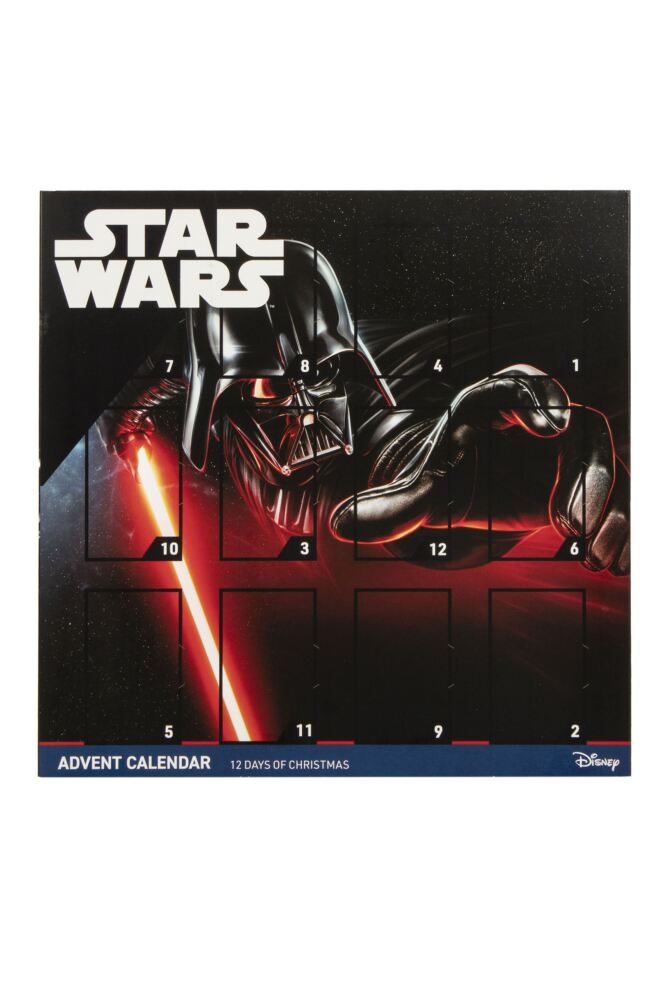 sockshop Film & TV CharactersMens 1 Disney Star Wars 12 Days of Christmas Advent Calendar 12-Pair